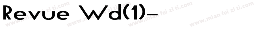 Revue Wd(1)字体转换